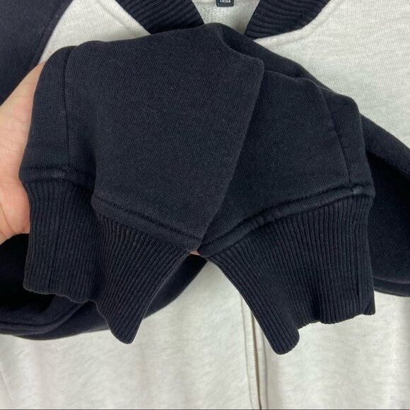 Aritzia Wilfred Free Colorblock Bomber Jacket Full Zipper Size Small Minimalist - Picture 6 of 9